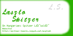 laszlo spitzer business card